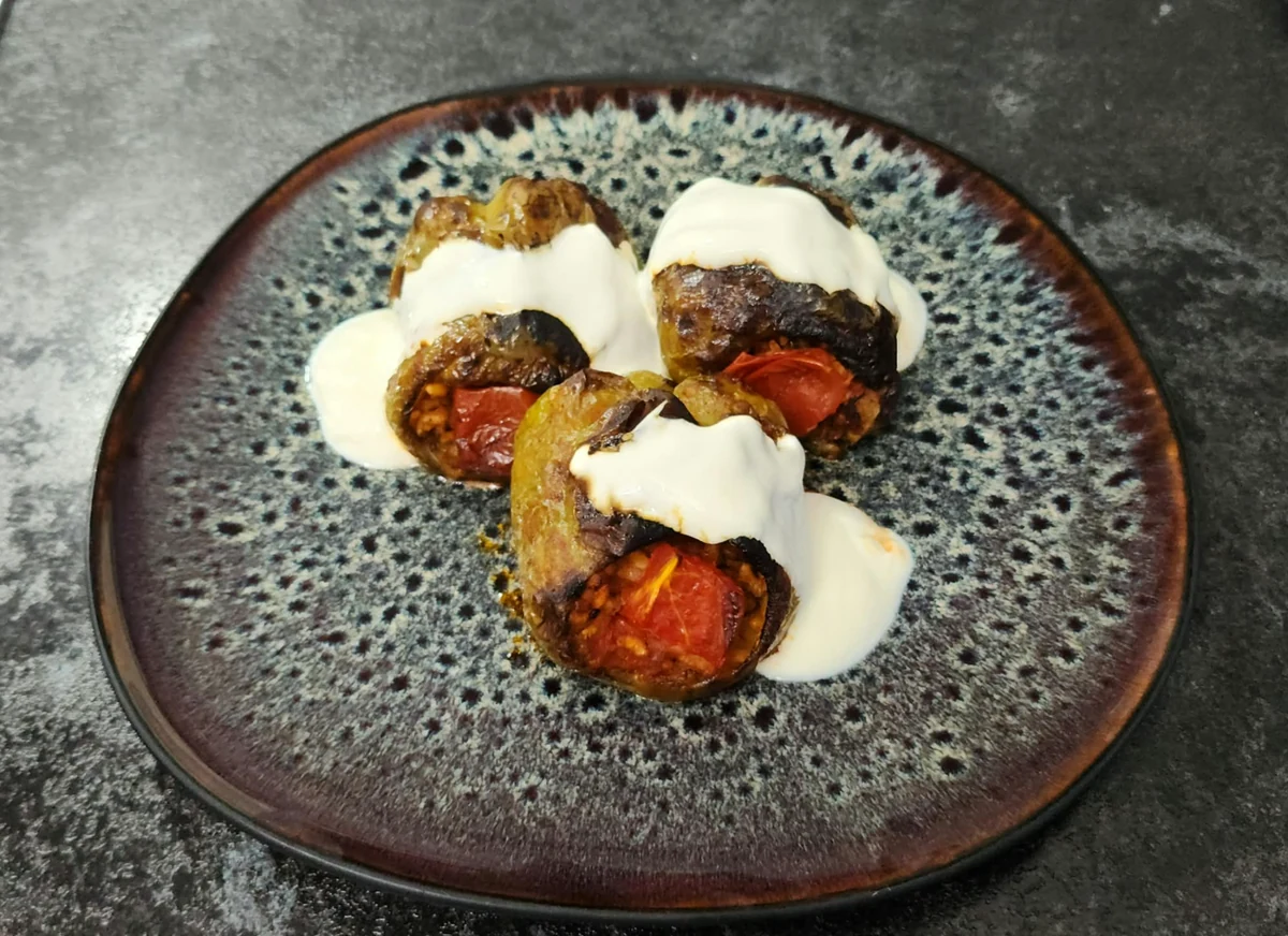 Fırında Biber Dolması