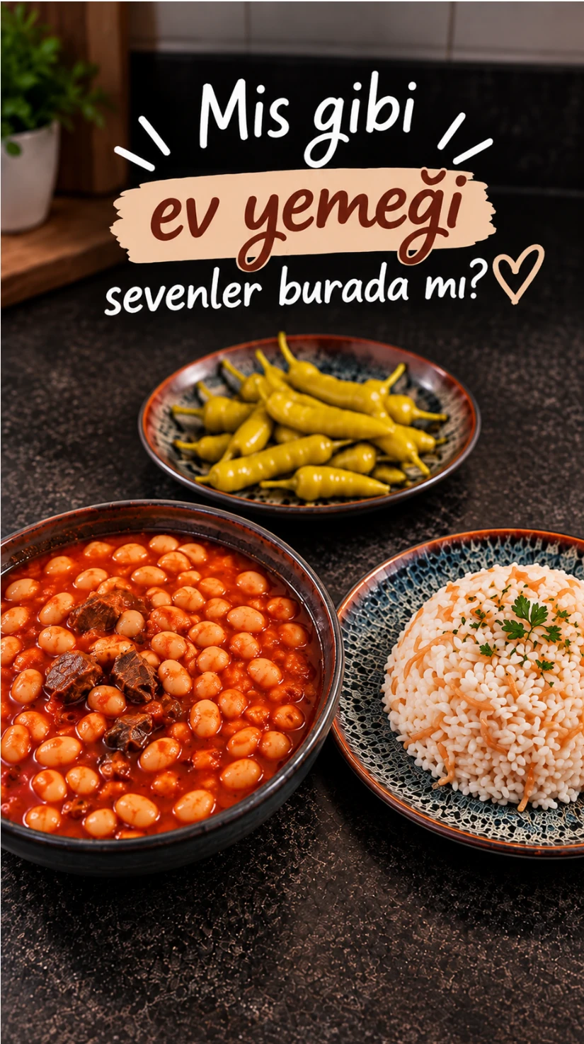 Etli Kuru Fasulye & Şehriyeli Pilav